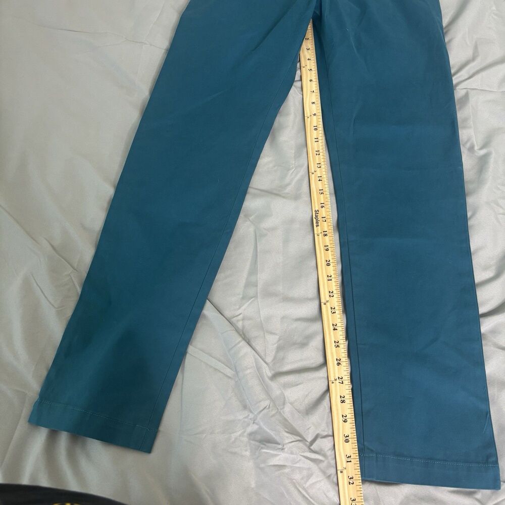 Banana Republic Men's Fulton Chino Skinny Fit Pants Teal 34 x 34 NWT $65 MSRP - Picture 2 of 9